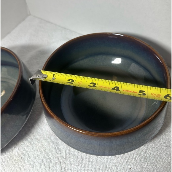 Noble Excellence Cereal Bowls. Set of two. No chips or cracks. Reactive Glaze. - Picture 2 of 6